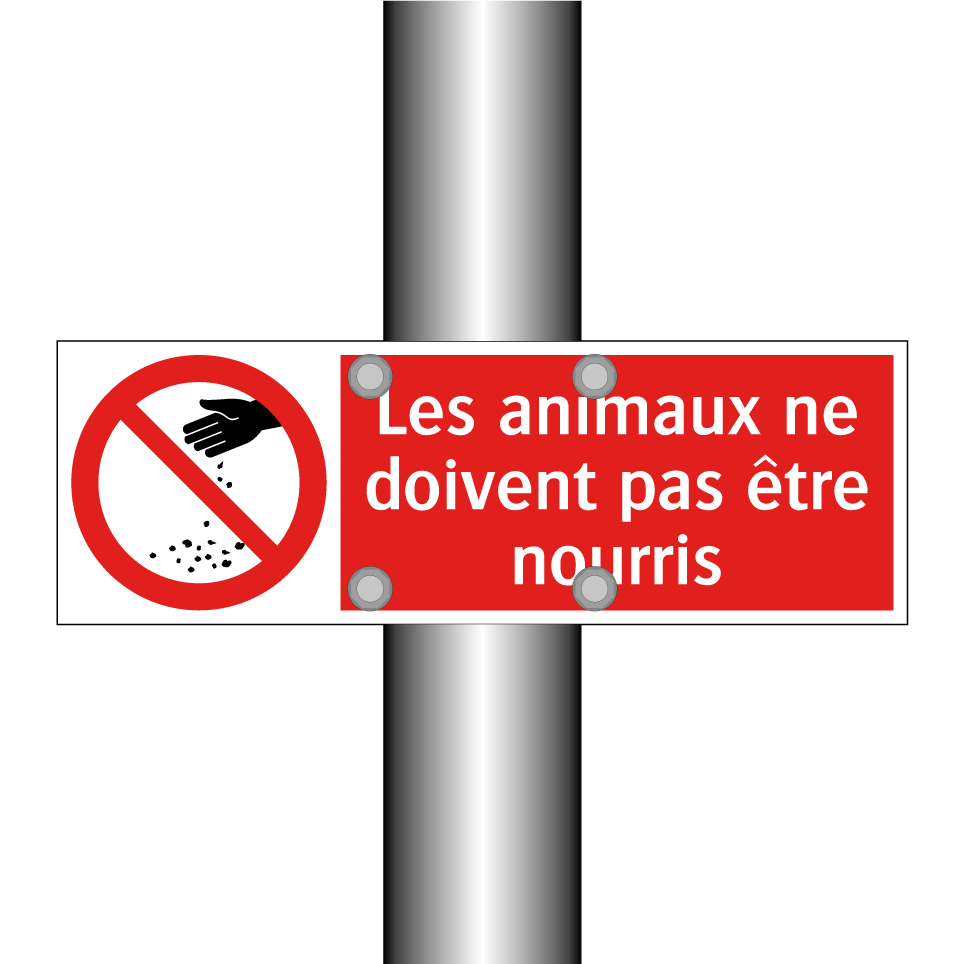 Les animaux ne doivent pas être nourris