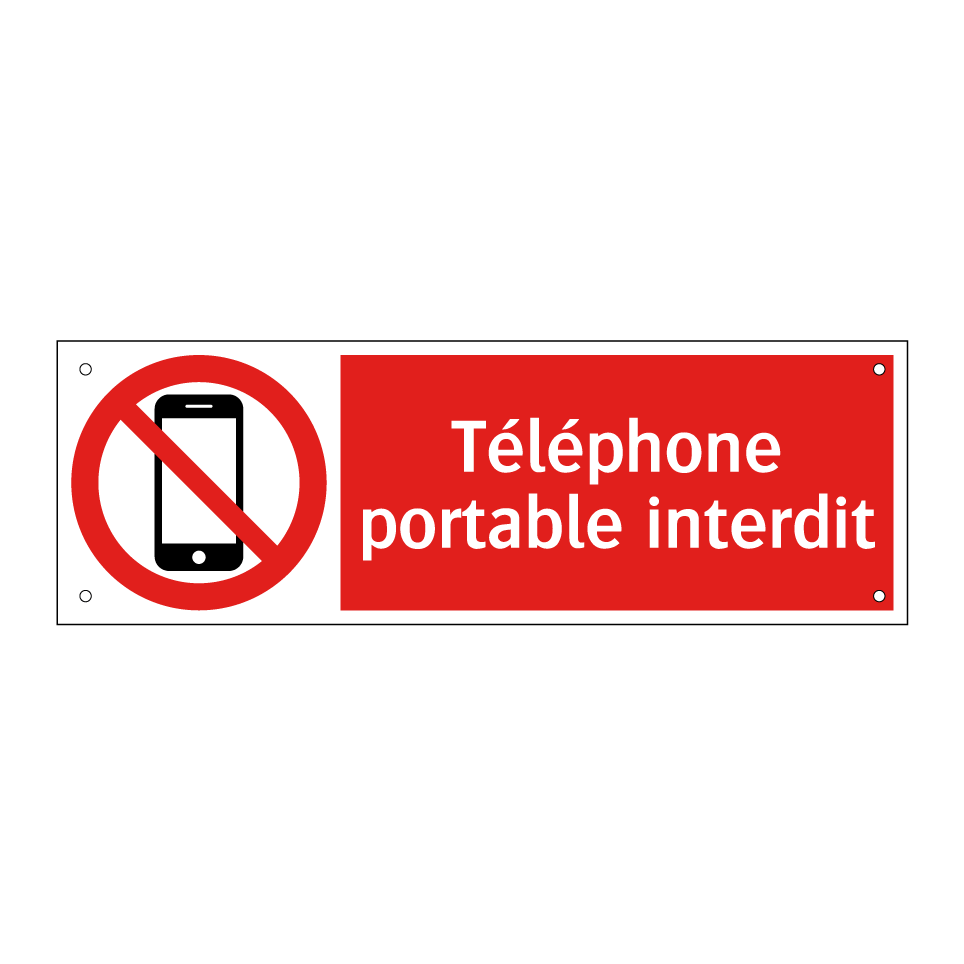 Téléphone portable interdit