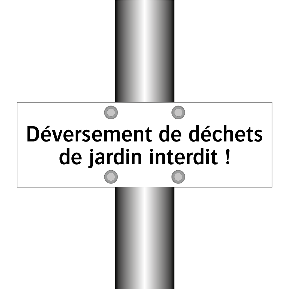 Déversement de déchets de jardin interdit !