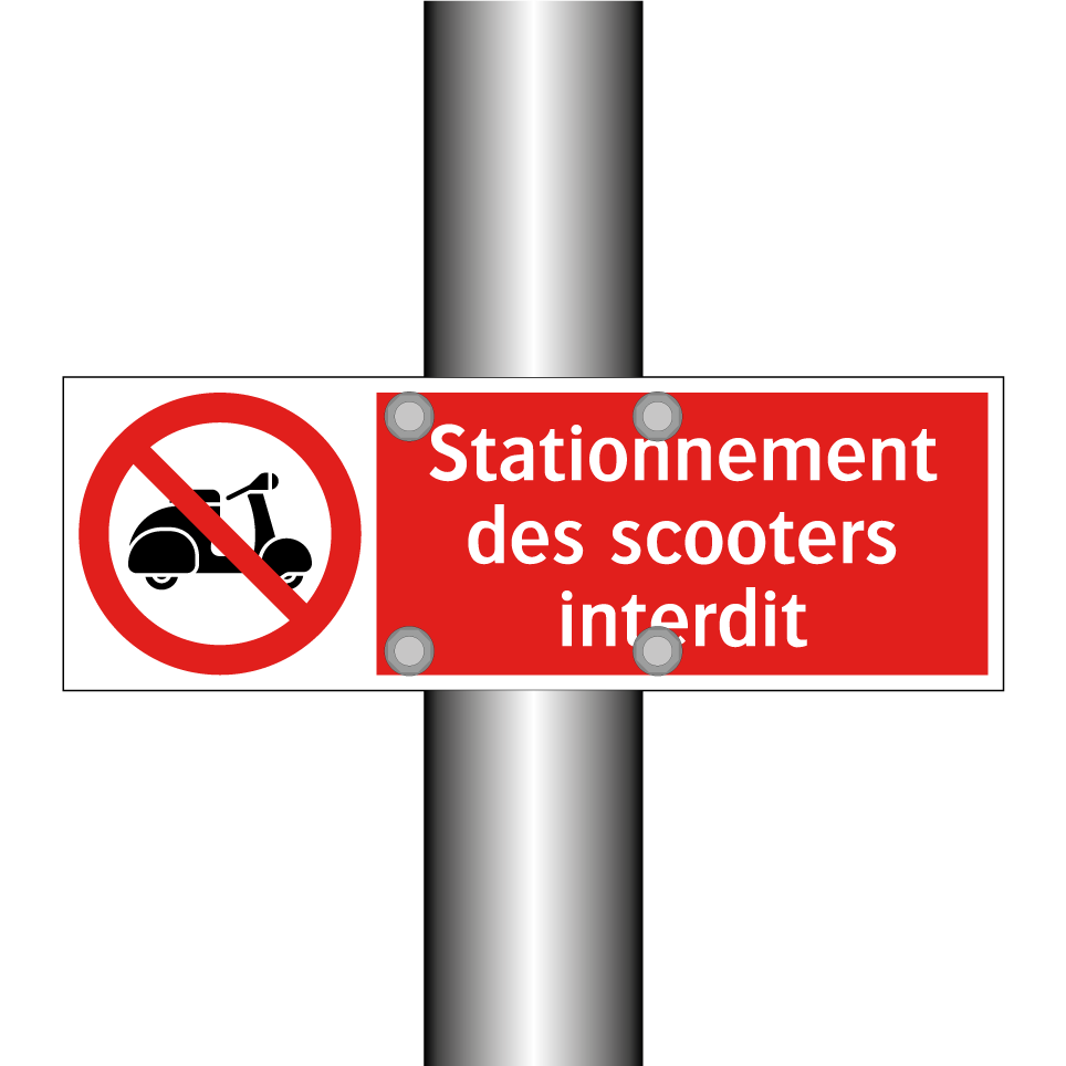 Stationnement des scooters interdit