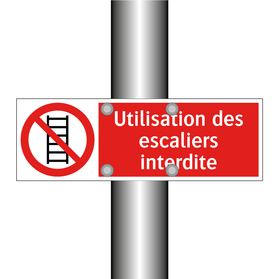 Utilisation des escaliers interdite