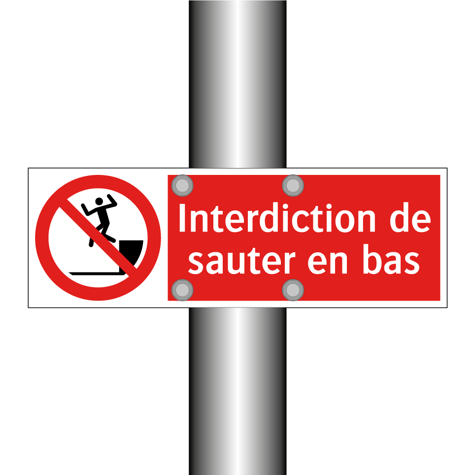 Interdiction de sauter en bas