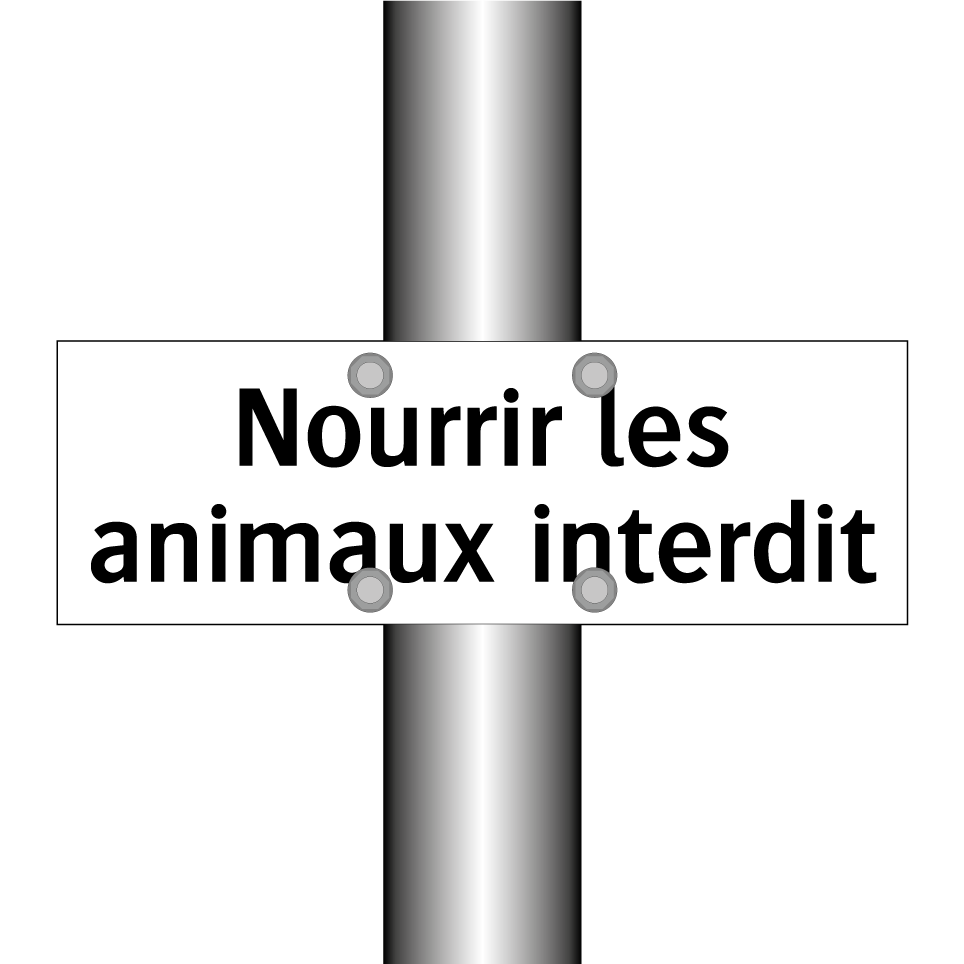 Nourrir les animaux interdit