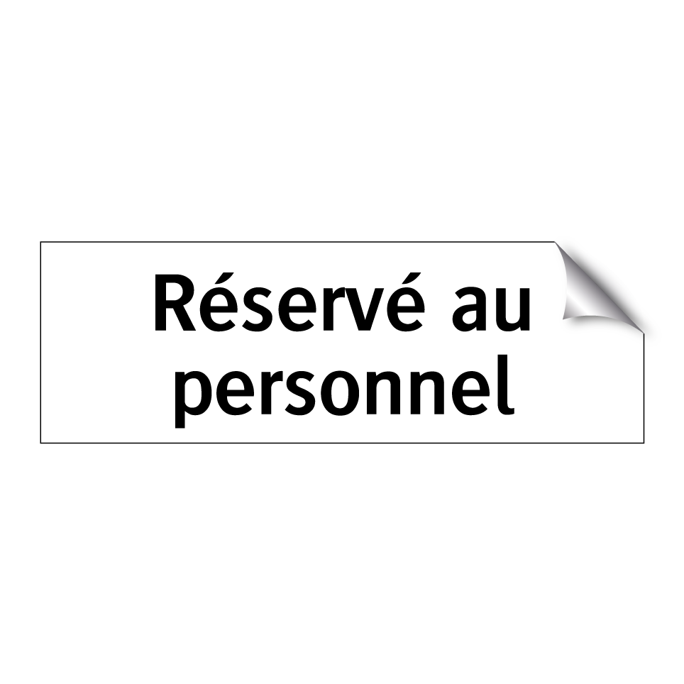 Réservé au personnel