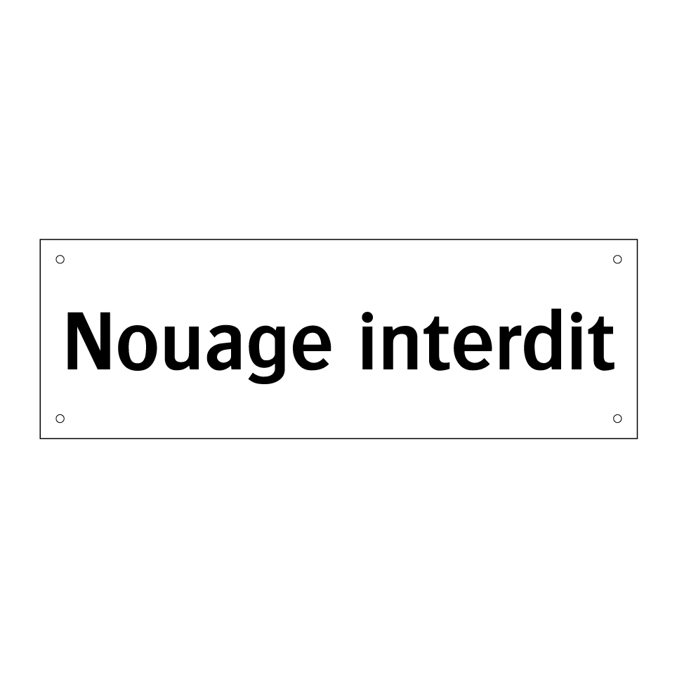 Nouage interdit