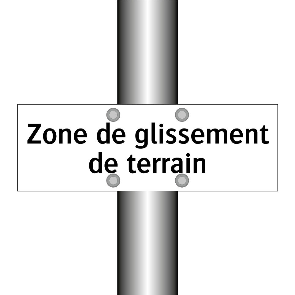Zone de glissement de terrain