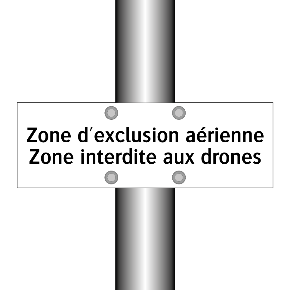Zone d'exclusion aérienne Zone interdite aux drones