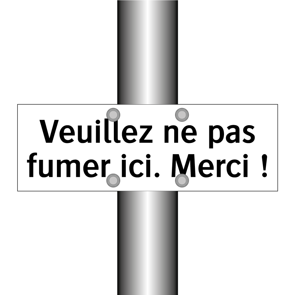 Veuillez ne pas fumer ici. Merci !