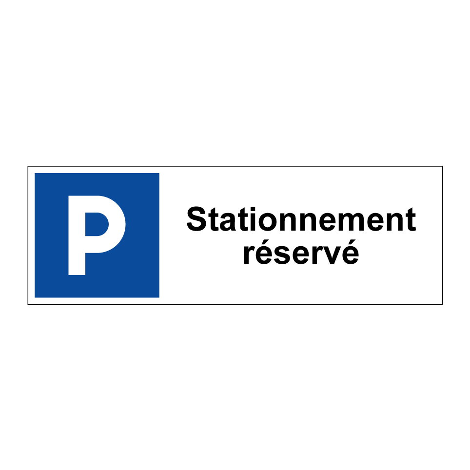 Stationnement réservé