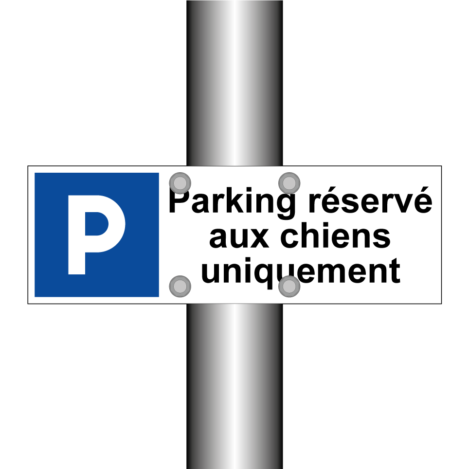 Parking réservé aux chiens uniquement