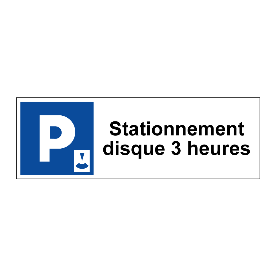 Stationnement disque 3 heures