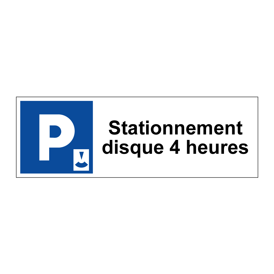 Stationnement disque 4 heures