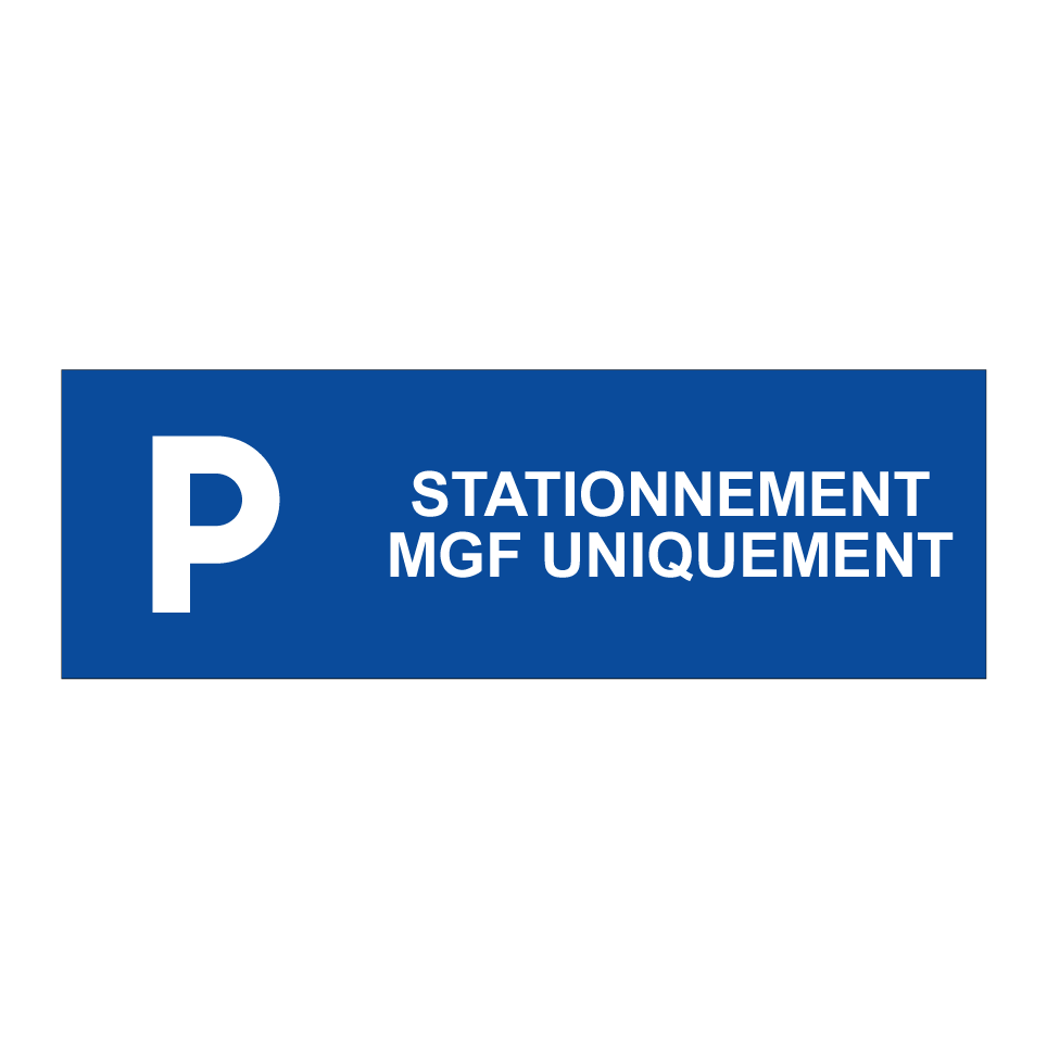 Stationnement MGF uniquement
