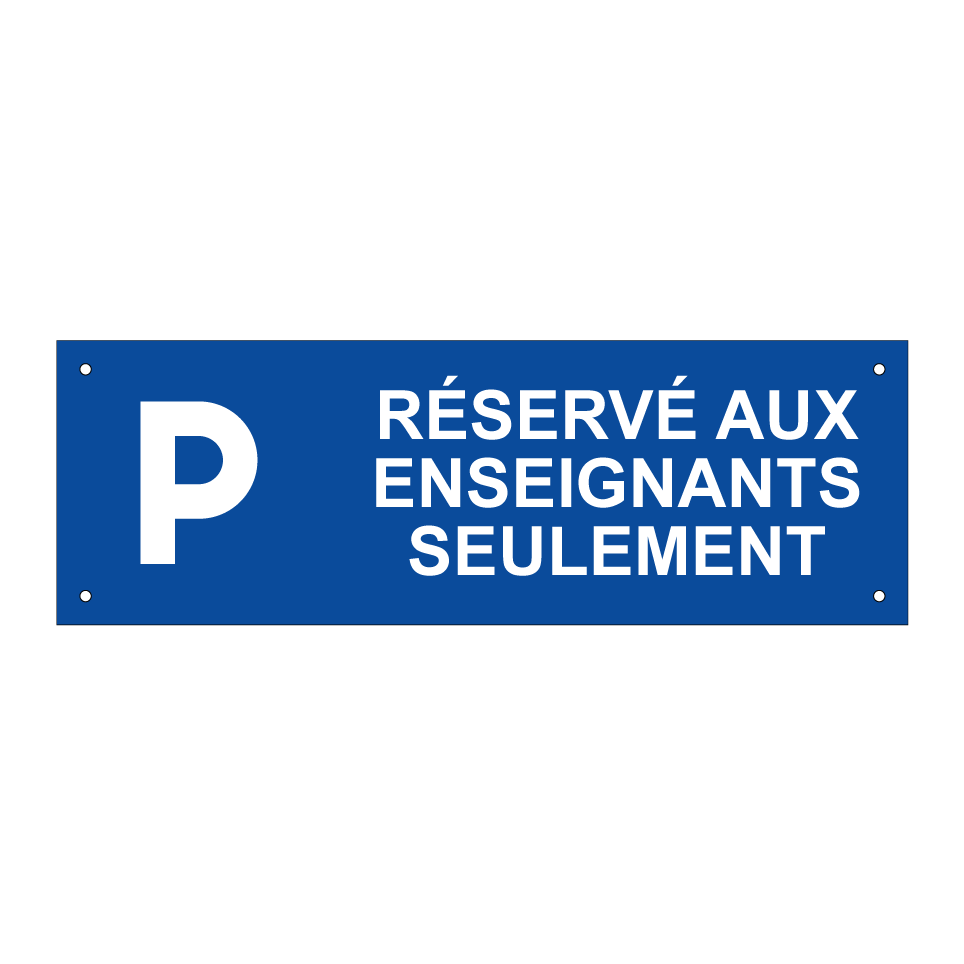 Réservé aux enseignants seulement