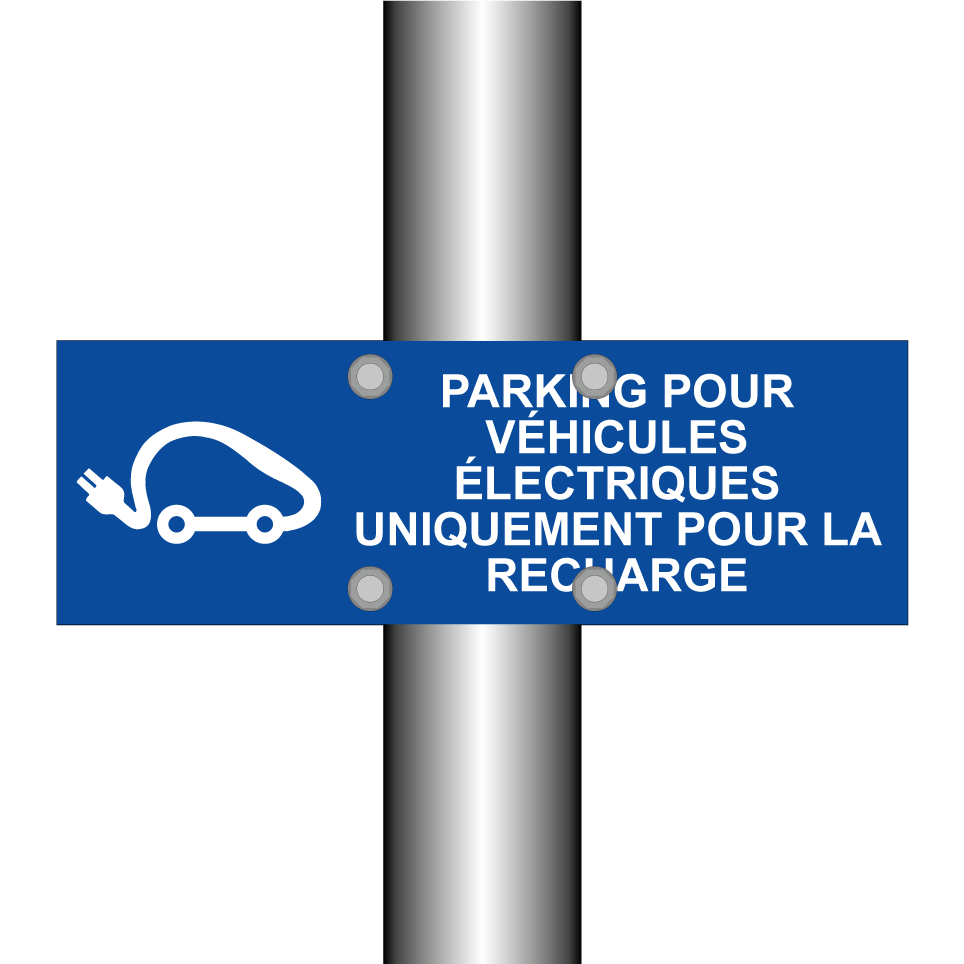 Parking pour véhicules électriques uniquement pour la recharge.