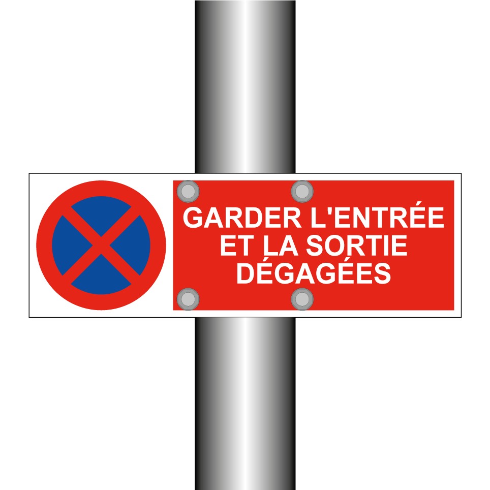 Garder l'entrée et la sortie dégagées