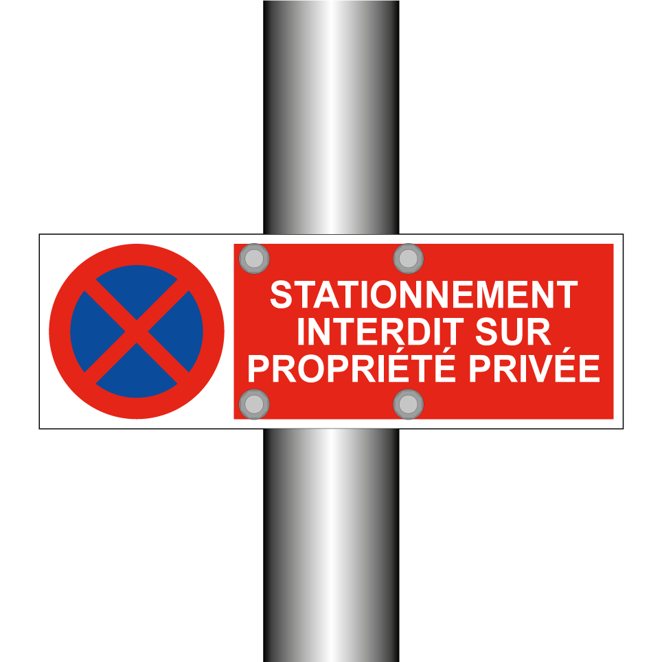 Stationnement interdit sur propriété privée