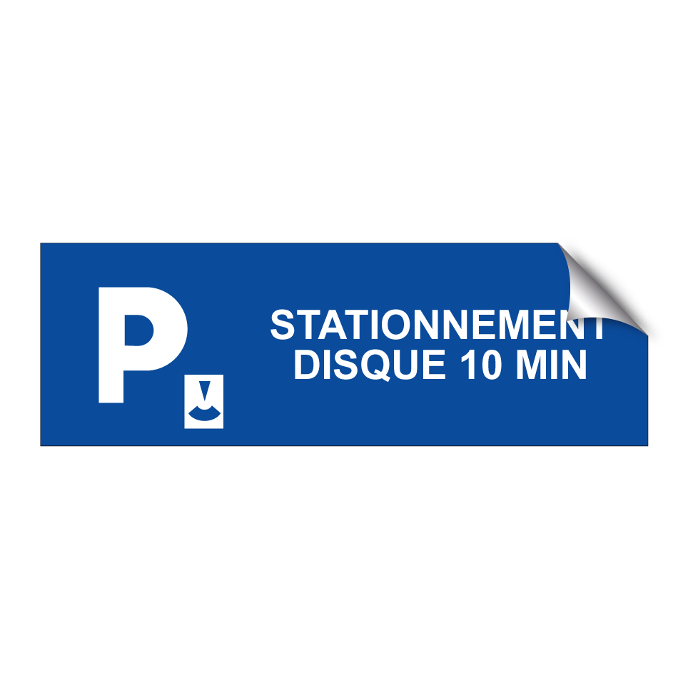 Stationnement disque 10 min