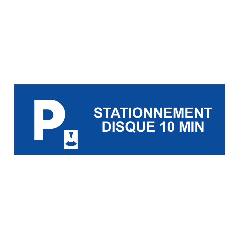Stationnement disque 10 min