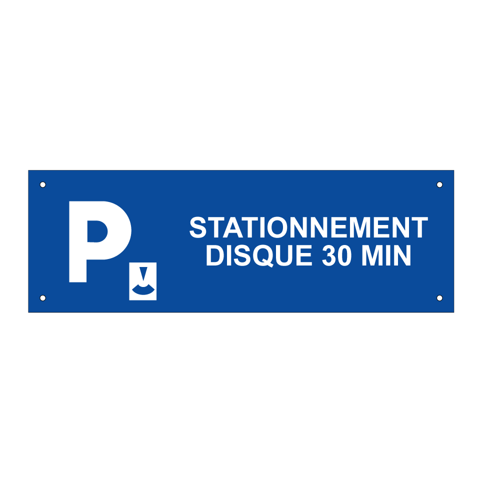 Stationnement disque 30 min