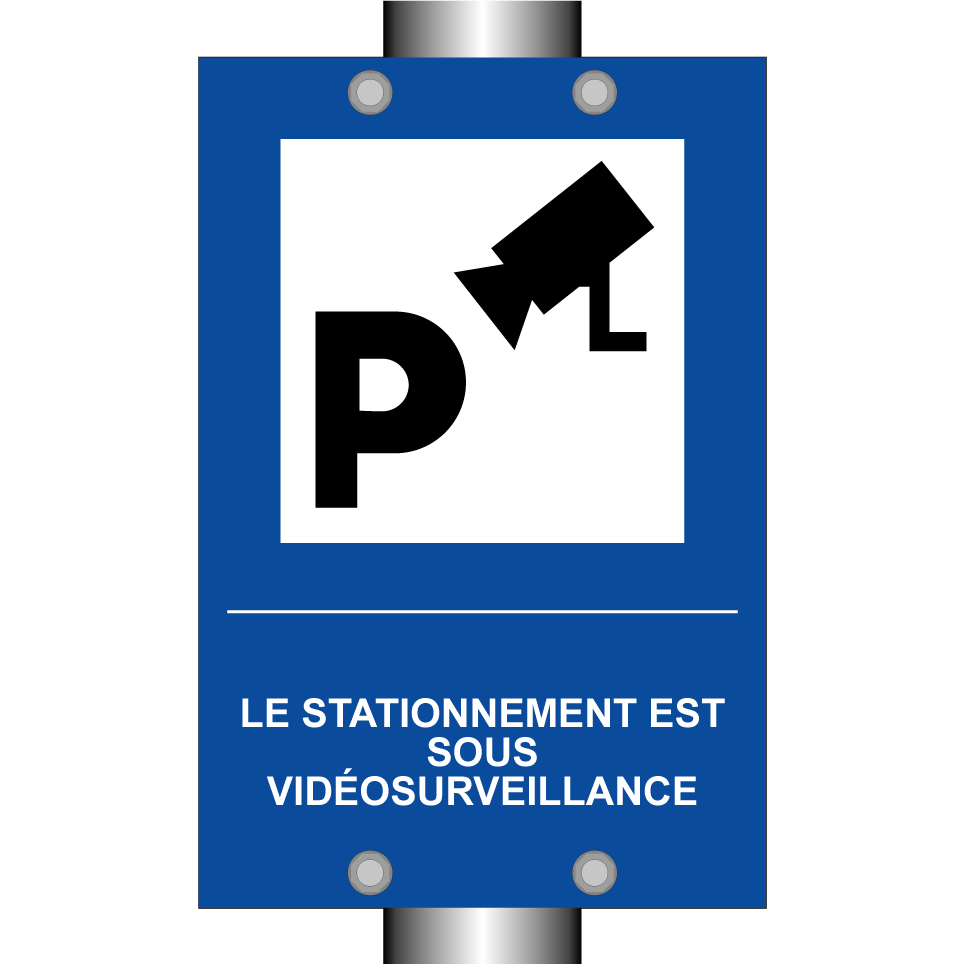 Le stationnement est sous vidéosurveillance