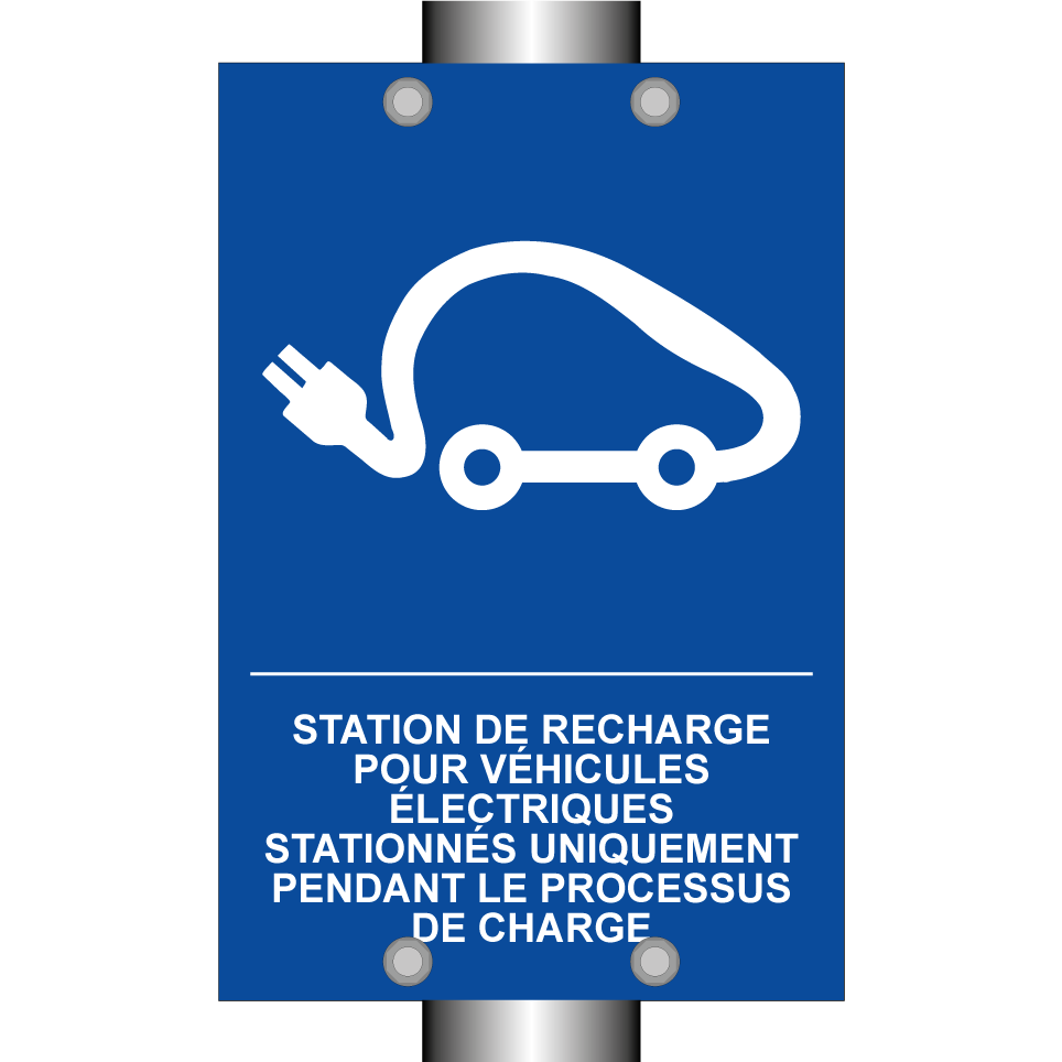 Station de recharge pour véhicules électriques stationnés uniquement pendant le processus de charge