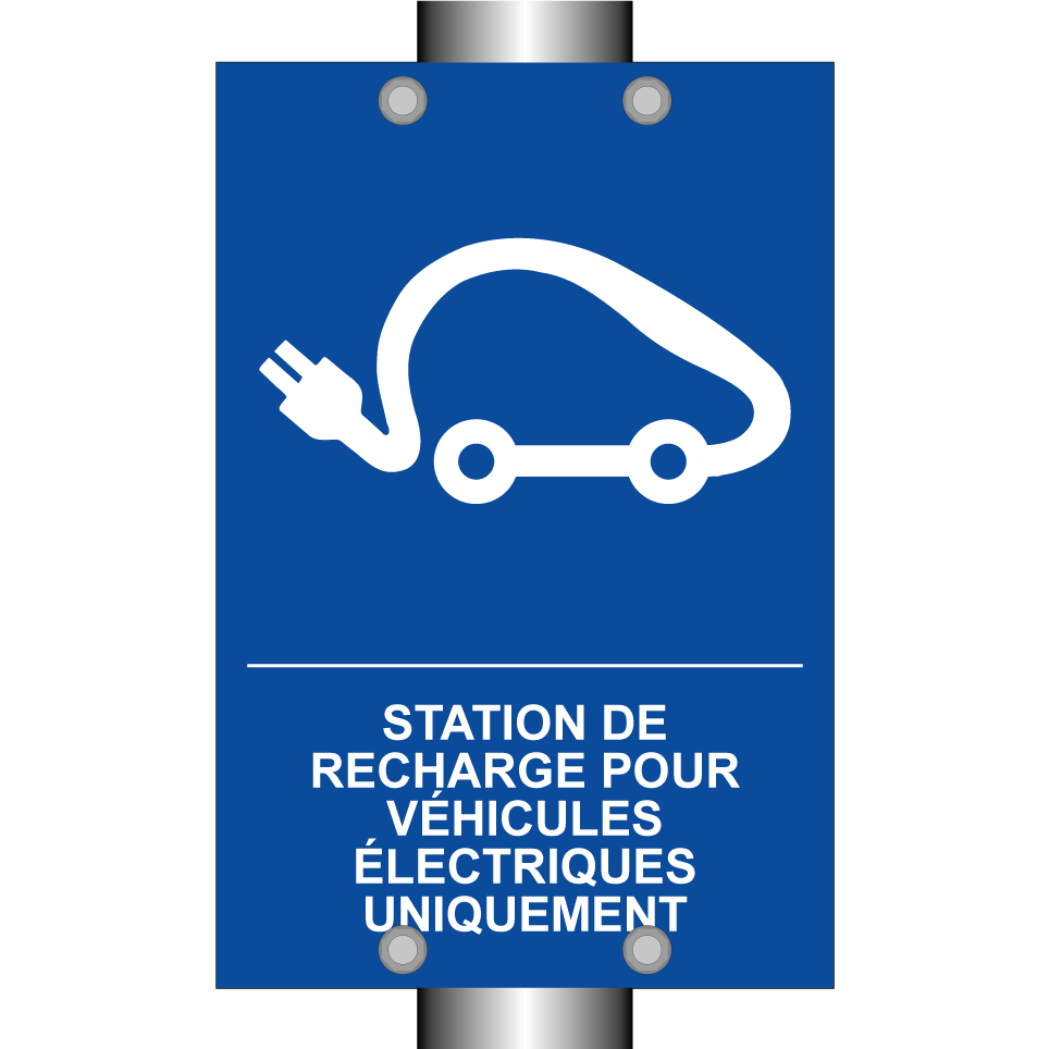 Station de recharge pour véhicules électriques uniquement