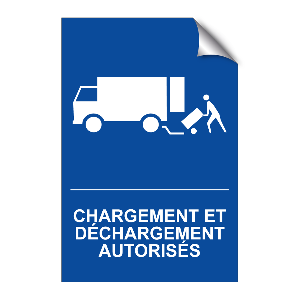 Chargement et déchargement autorisés