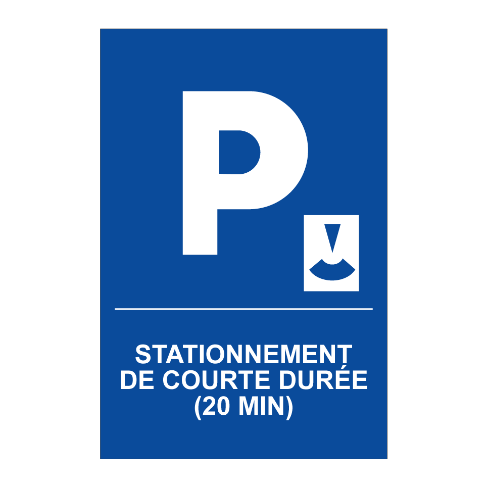 Stationnement de courte durée (20 min)