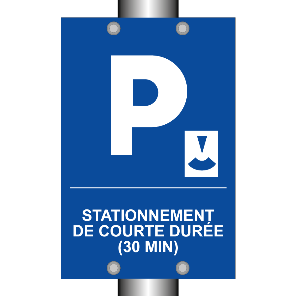 Stationnement de courte durée (30 min)