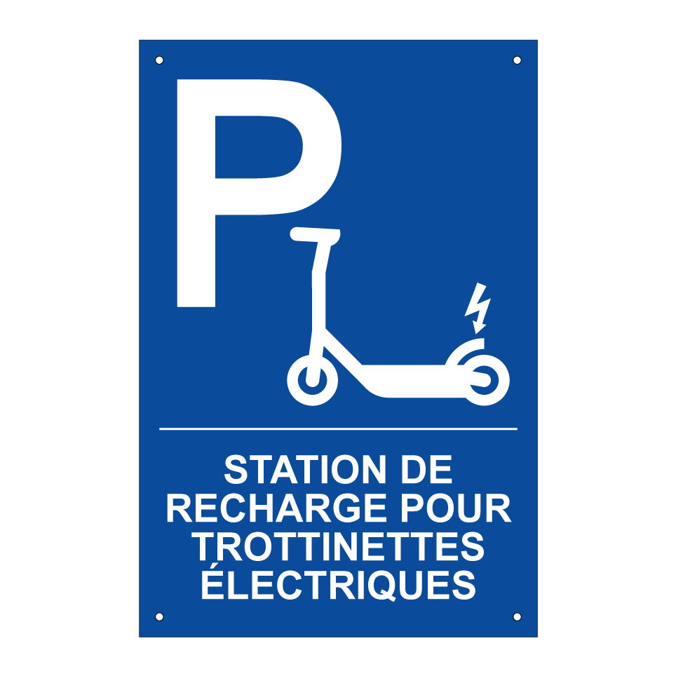 Station de recharge pour trottinettes électriques