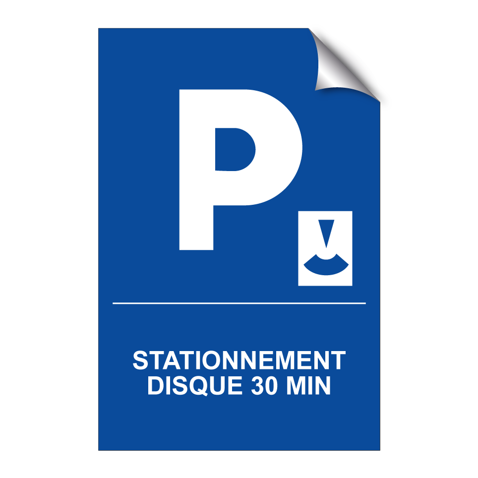 Stationnement disque 30 min
