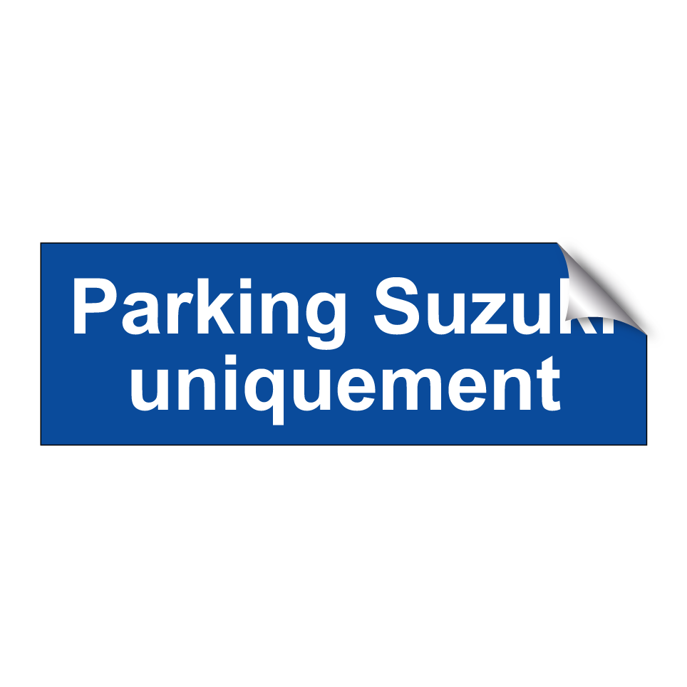 Parking Suzuki uniquement