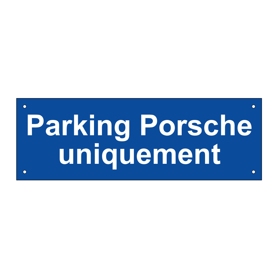 Parking Porsche uniquement