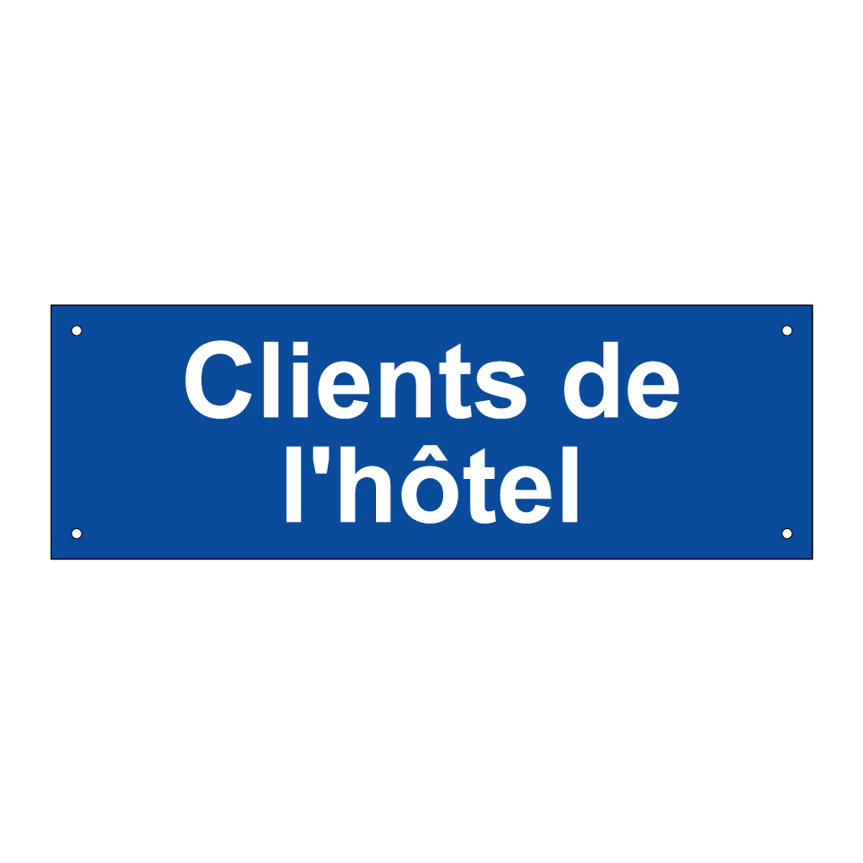 Clients de l'hôtel