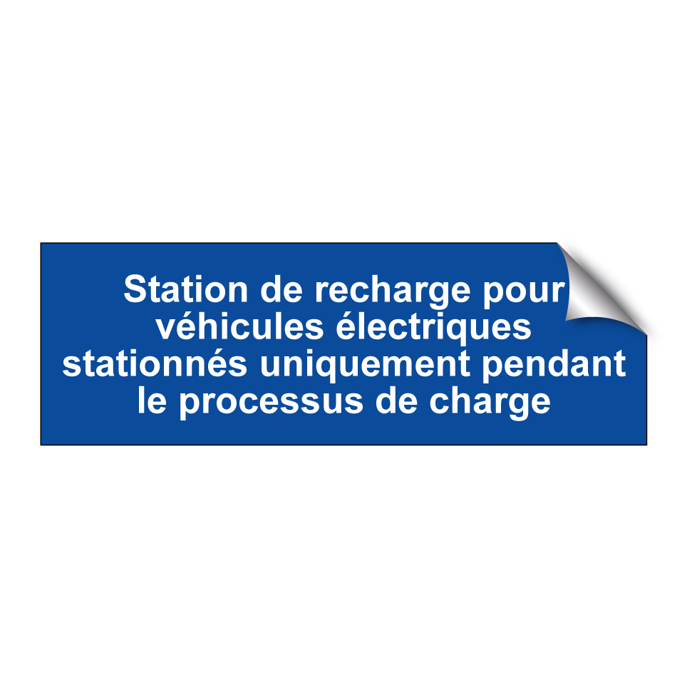 Station de recharge pour véhicules électriques stationnés uniquement pendant le processus de charge