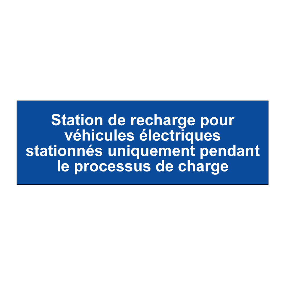 Station de recharge pour véhicules électriques stationnés uniquement pendant le processus de charge