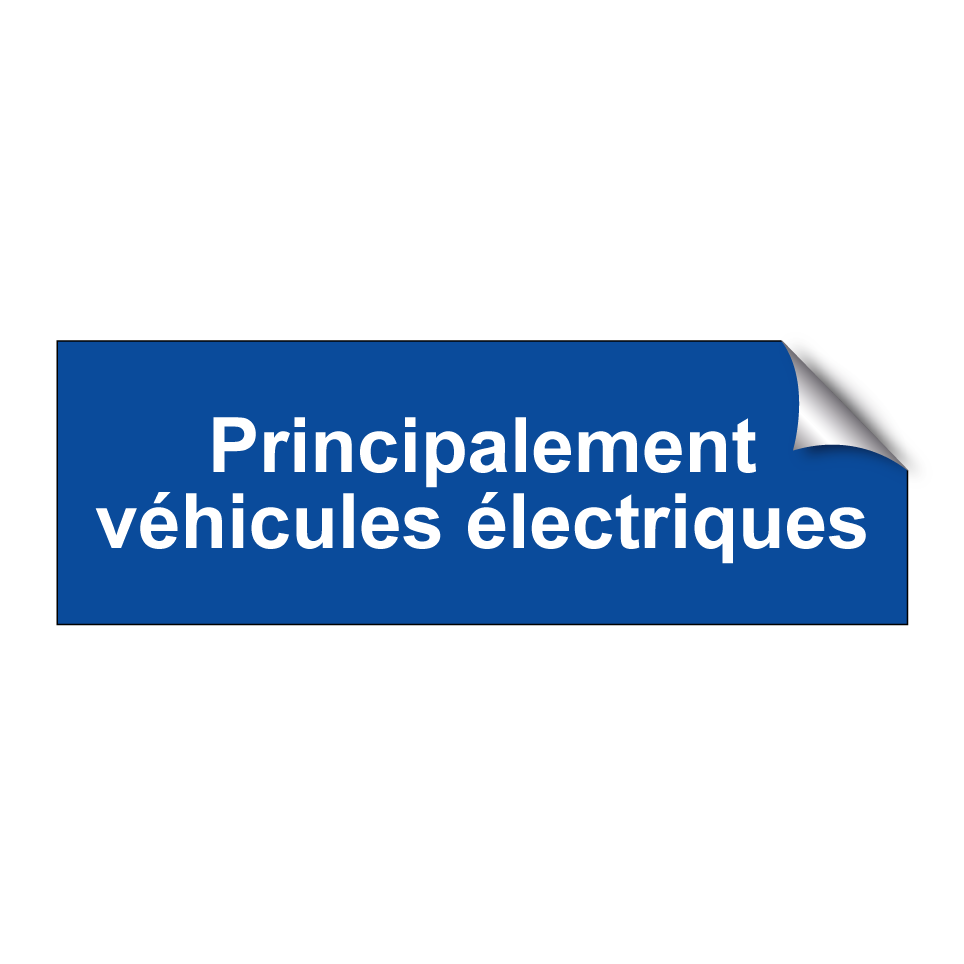 Principalement véhicules électriques
