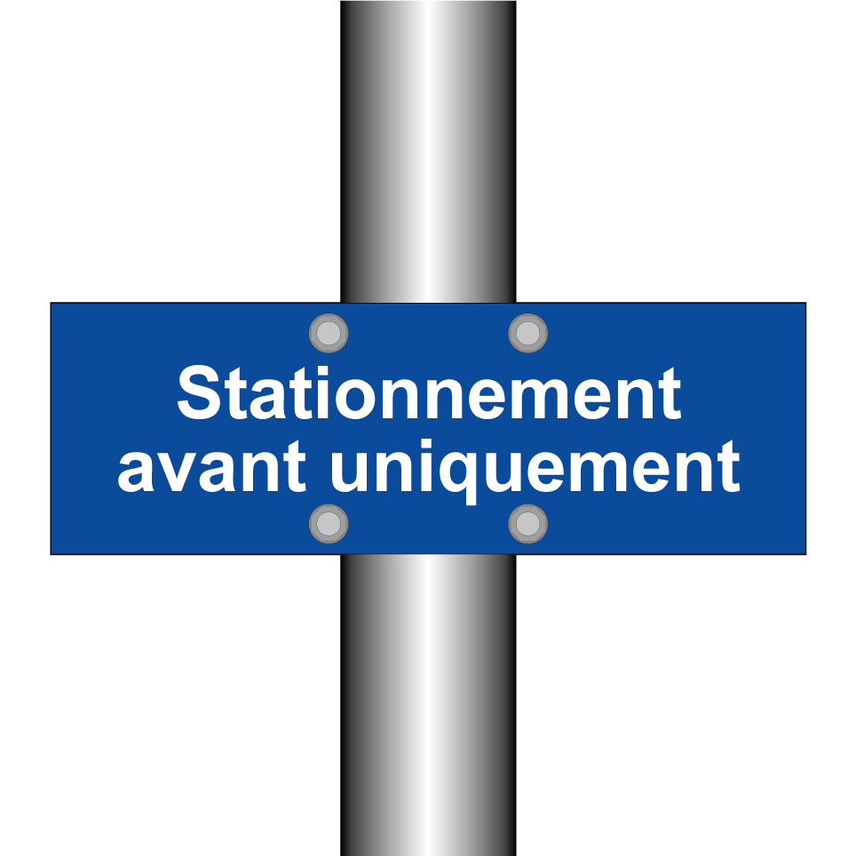 Stationnement avant uniquement