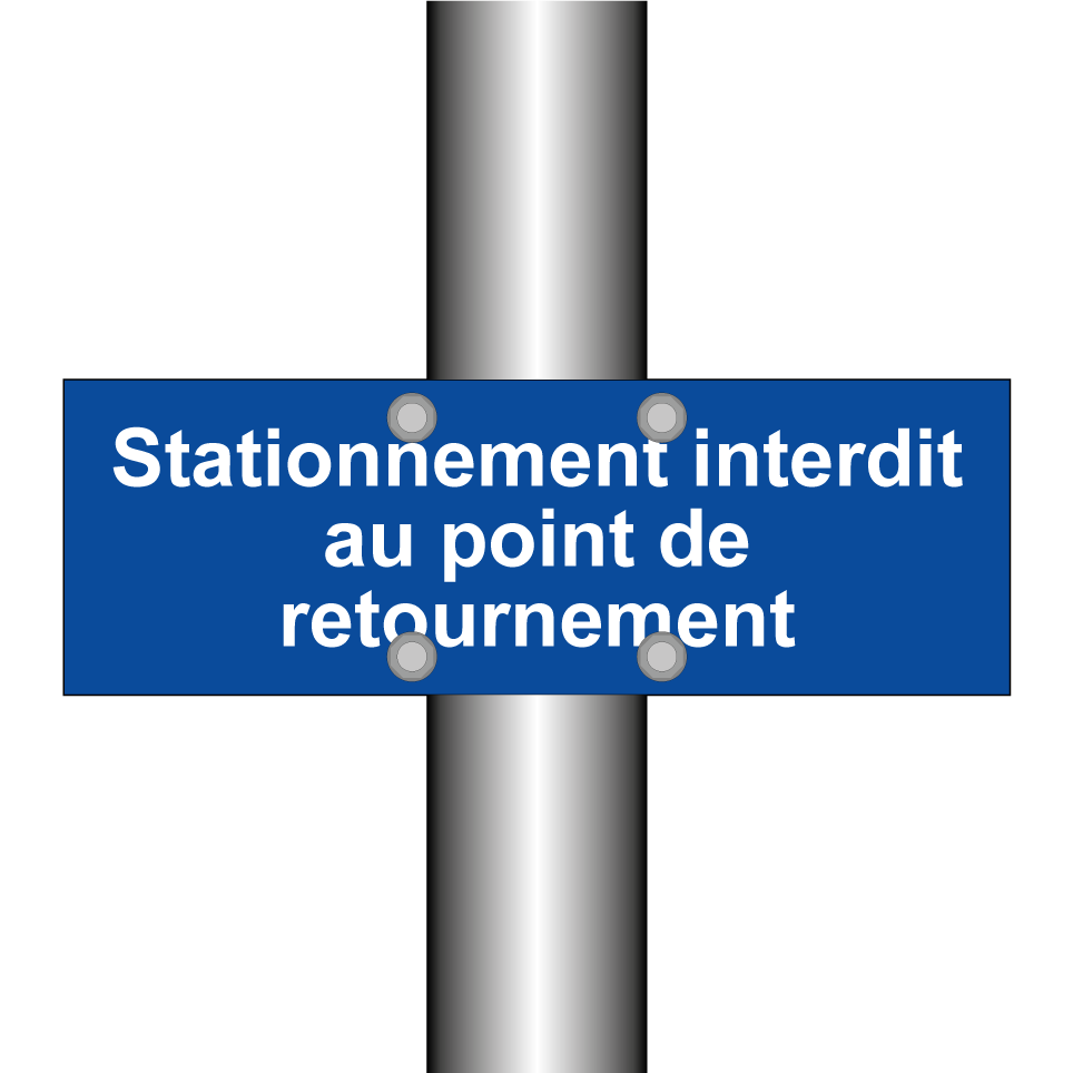 Stationnement interdit au point de retournement