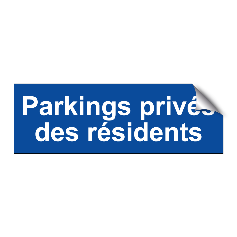 Parkings privés des résidents