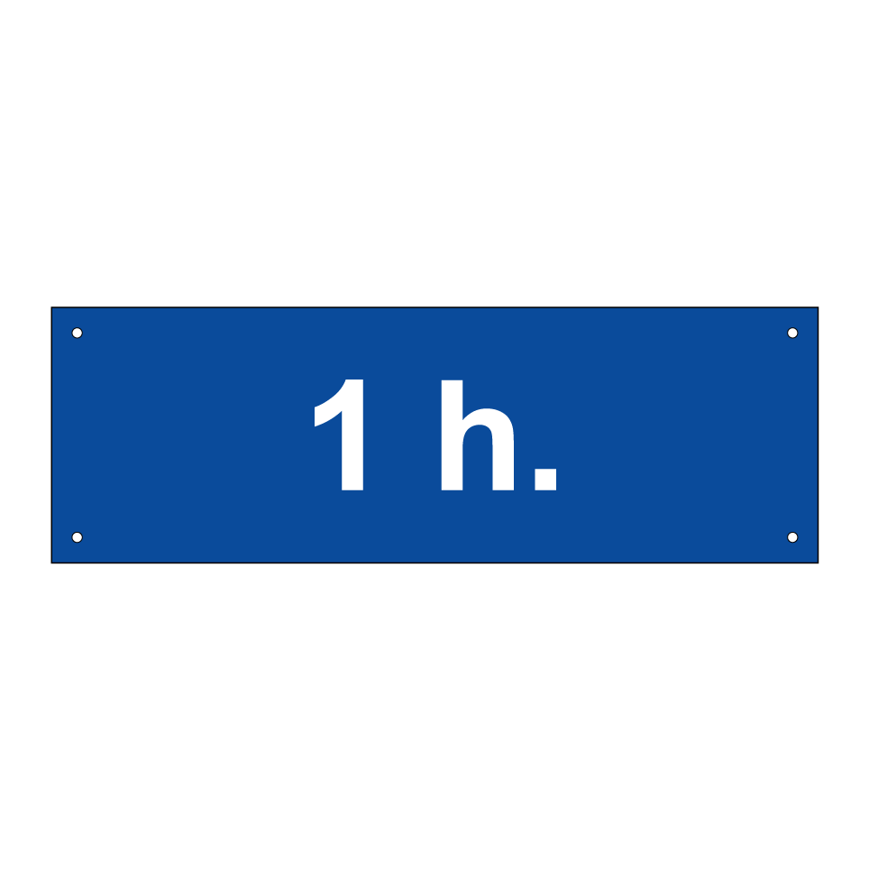 1 h.