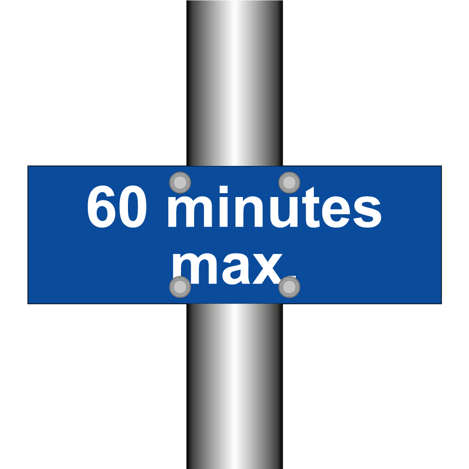 60 minutes max.