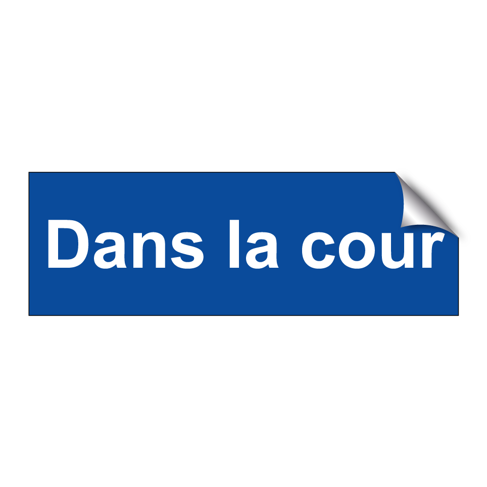 Dans la cour