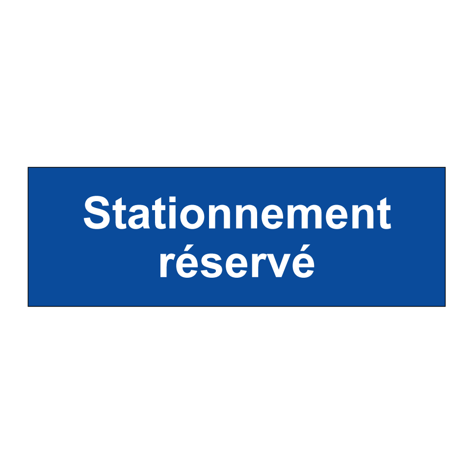 Stationnement réservé