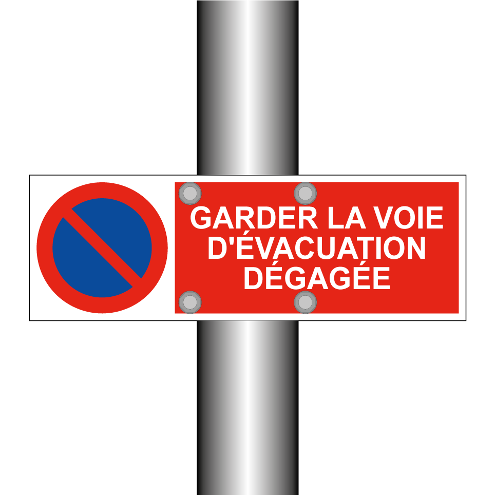 Garder la voie d'évacuation dégagée
