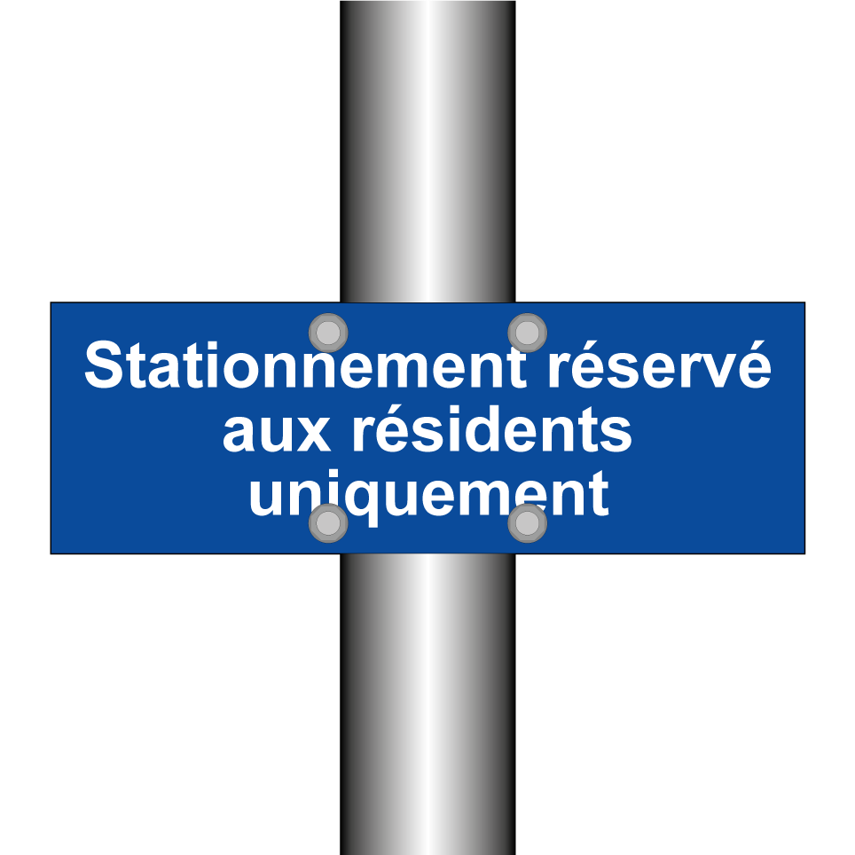 Stationnement réservé aux résidents uniquement
