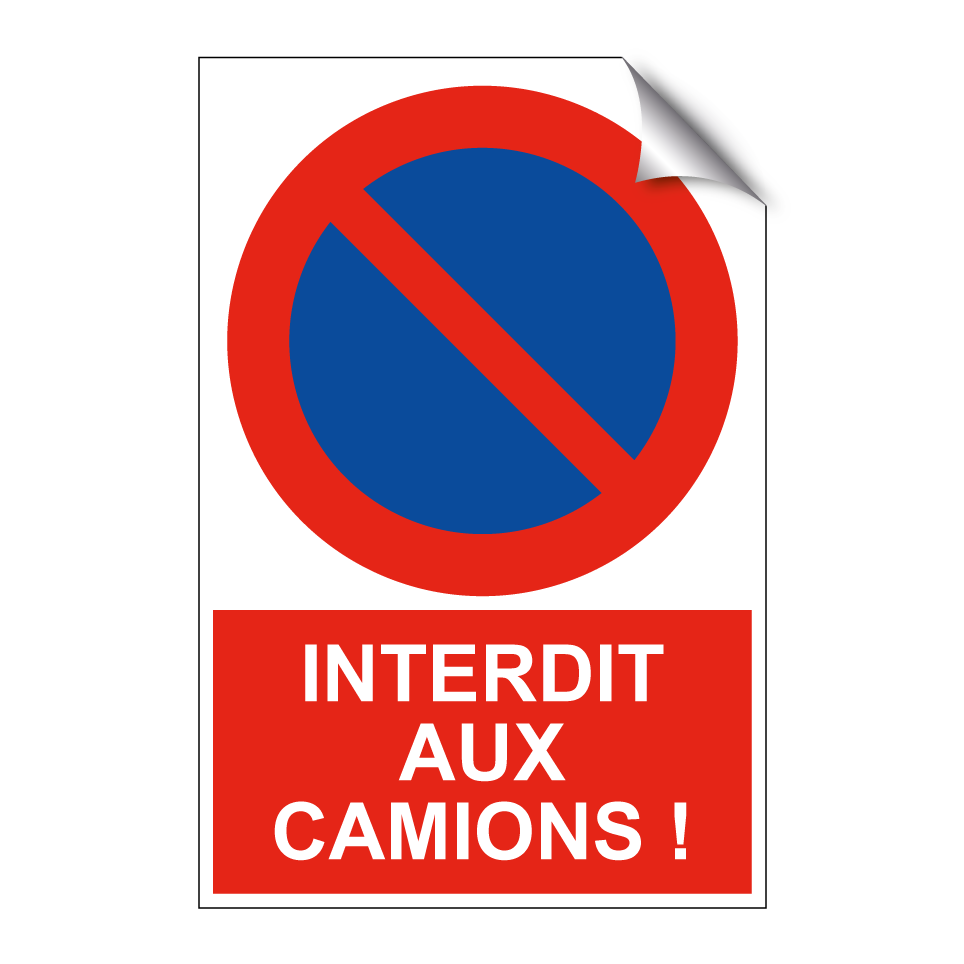 Interdit aux camions !