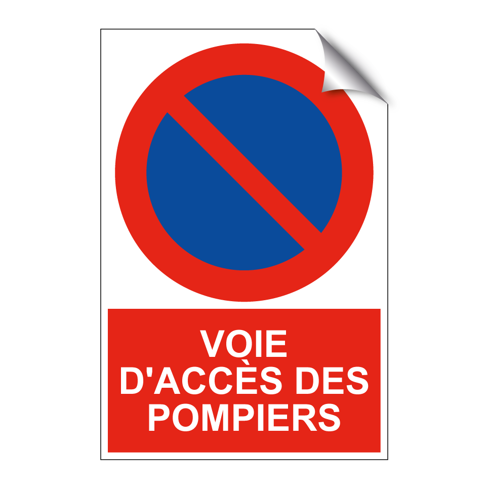 Voie d'accès des pompiers