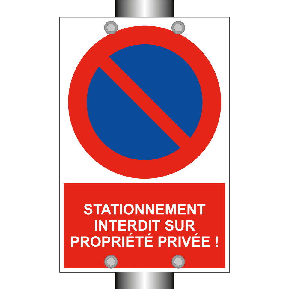 Stationnement interdit sur propriété privée !